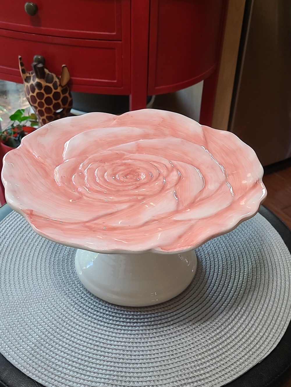 Floral Ceramic Cake Stand